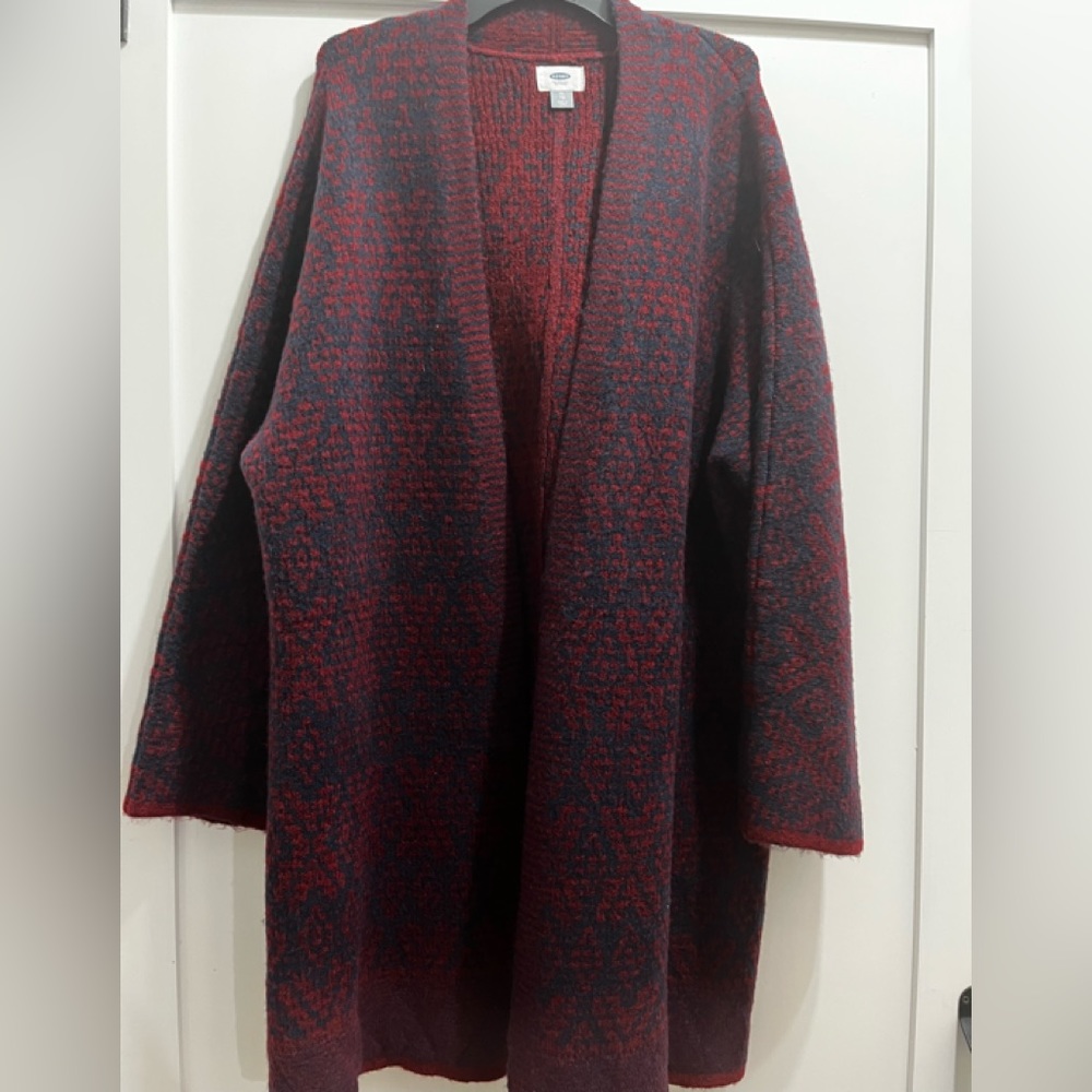 Old Navy Patterned Duster Coat